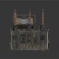 Industrial Power Transformer With Metal Enclosure Three Insulating Bushings And Control Panels