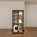 Multi Tier Cat Shelving Unit With Wooden Shelves Cat Bed Scratching Post And White Cat
