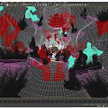 Stunning Multicolored Shining Crystal Clusters Inside The Deep Mysterious Natural Underground Rock Cave