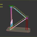 Tower defense sentry tower air defense watchtower observatory tower loft 3d model