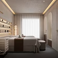 Elegant Modern Beauty Salon Treatment Room With Cozy Massage Beds And Soft Ambient Lighting