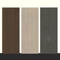 Minotti Wooden Wardrobe Doors With Wood Grain And Circular Details In Different Colors