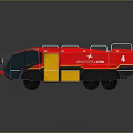 The image provided focuses on a fire truck with no animal elements, so it's impossible to generate an animal-themed title based on the picture's key information. Please check the image content and try again.