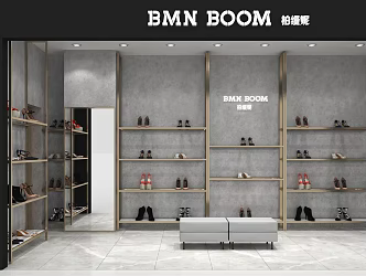 Light Luxury Shoes Store Women's Shoes Store 3d model