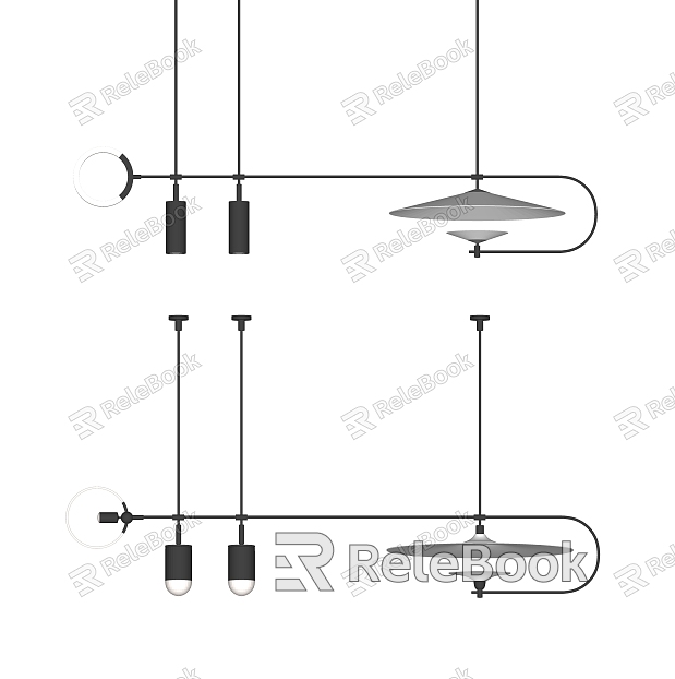 Modern chandelier chandelier combination metal chandelier model