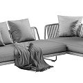 Modern Minotti outdoor sofa 3d model