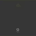 Cute Silver Robot Character With Green Smiling Eyes Red Top Light And Mechanical Limbs
