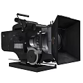 Vintage Digital Film Projector With Black Body Lens Handle And Reel