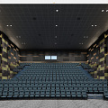 Modern Cinema Hall 3d model