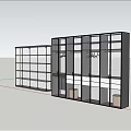 Modern Wardrobe Design With Glass Doors Multiple Shelves And Hanging Rods