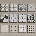Stone mosaic floor tile mosaic floor tile 3d model