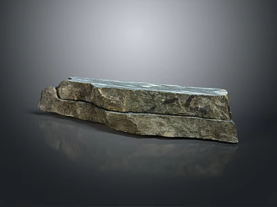 Natural Wood And Stone Elements For Elegant Modern Interior Decorative Design 3d model