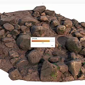 Rough Stone And Wood Materials With Natural Texture For Outdoor Decor Design