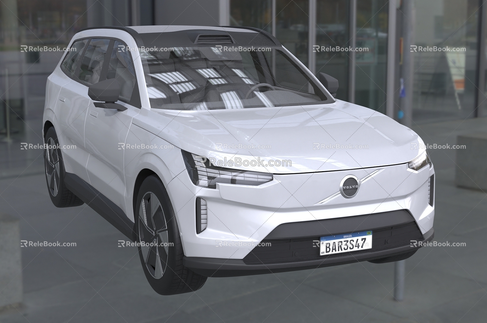 Hyundai 2024 Volvo EX90 sedan car new energy car 3d model