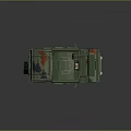 Camouflage Military Vehicle With Tactical Design Armored Body Roof Antenna And Rugged Tires