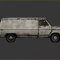 Old Rusty Vintage Van With Worn Out Exterior And Classic Design