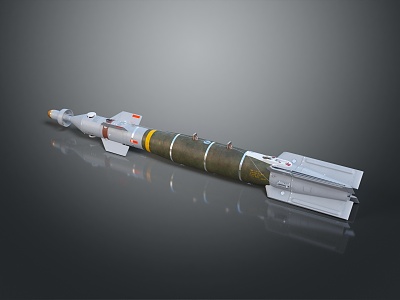 Bomb Missile Airborne Missile Shipborne Missile Cruise Missile High Altitude Bomb Guided Weapon Cruise Weapon 3d model