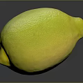 Fresh Ripe Yellow Lemon with Smooth Vibrant Skin and Reflection on Dark Background