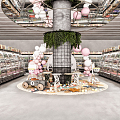 Modern Supermarket Retail Store 3d model