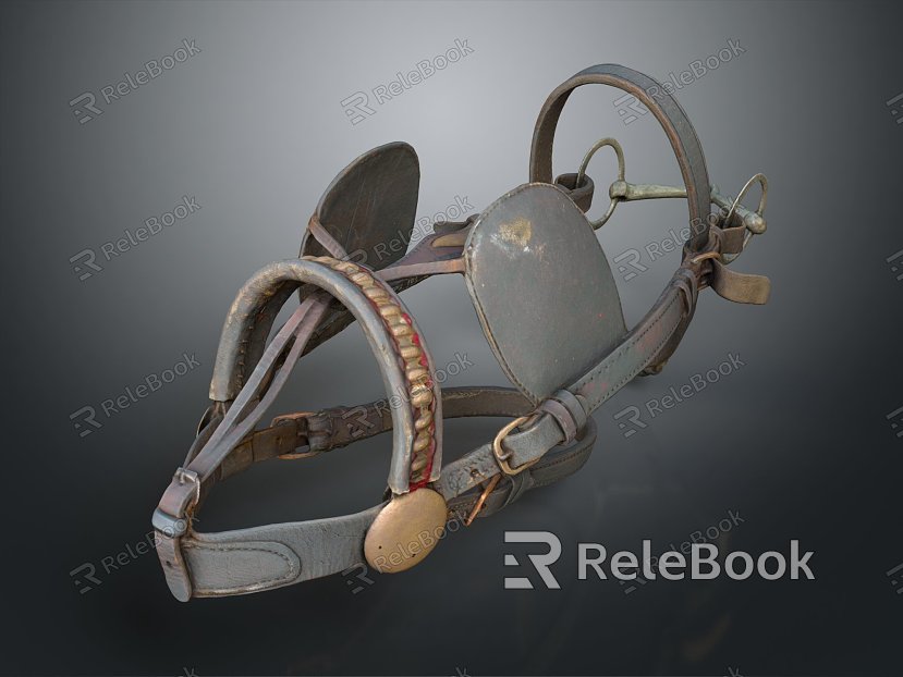 Modern saddle harness game items game props game equipment game equipment model