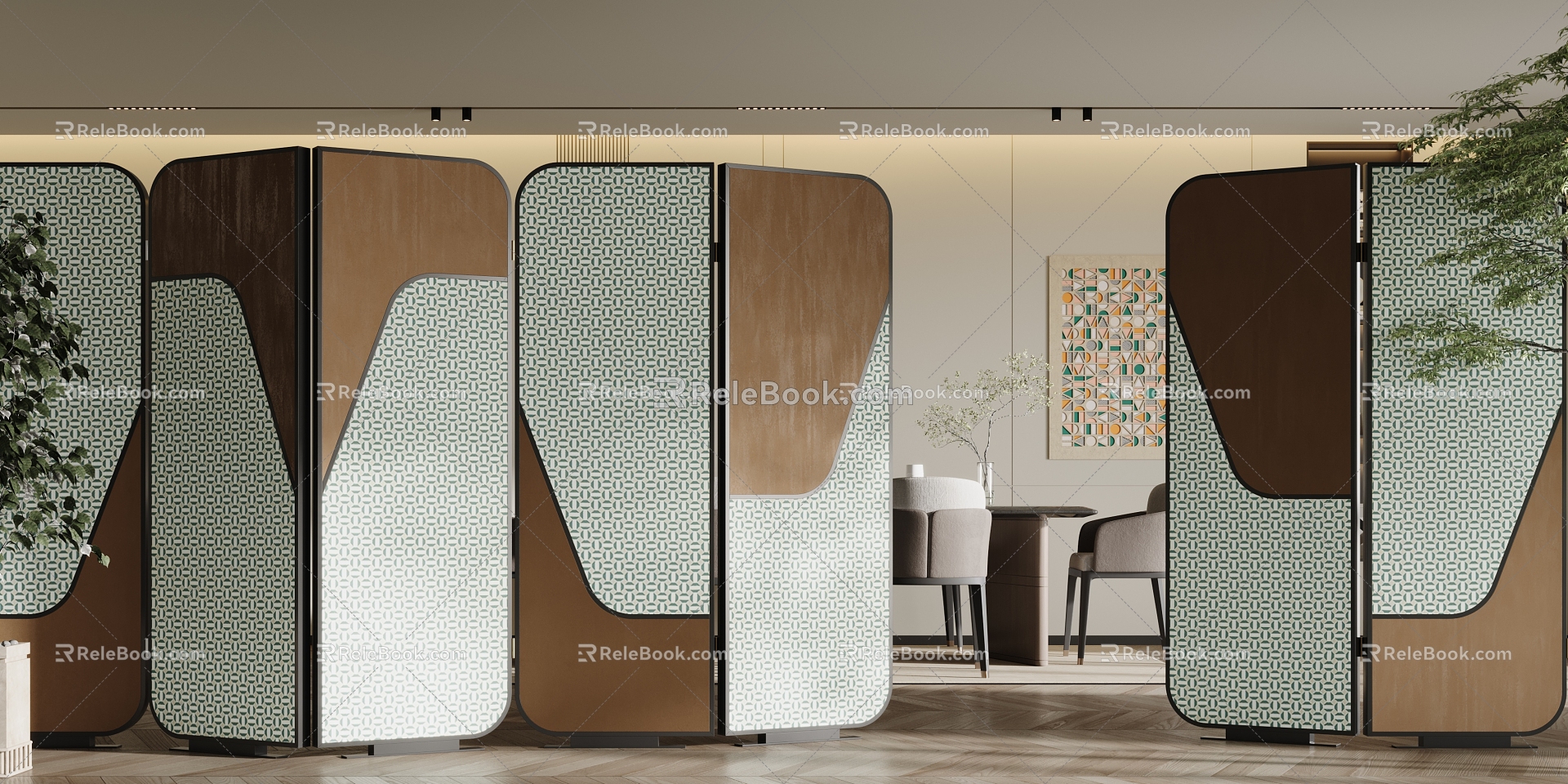 Modern Screen Screen Partition 3d model