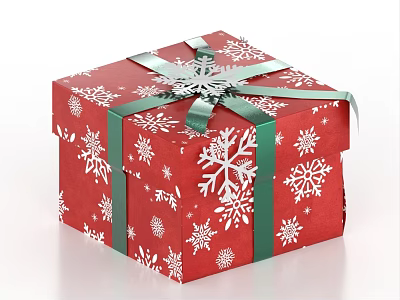 Christmas Gift Box Gift Box Gift Box Christmas Ornaments 3d model