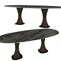 Dennis Light Luxury Dining Table Marble Dining Table Rock Board Dining Table Long Dining Table Modern Dining Table Light Luxury Dining Table 3d model