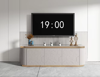 Light Luxury Modern TV Cabinet 3d model