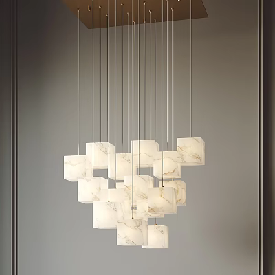 Modern chandelier 3d model