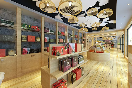 New Chinese Specialty Store Native Specialty Store 3d model