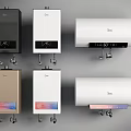 Midea Home Water Heaters With Various Colors And Designs Wall Mounted Digital Display Panels