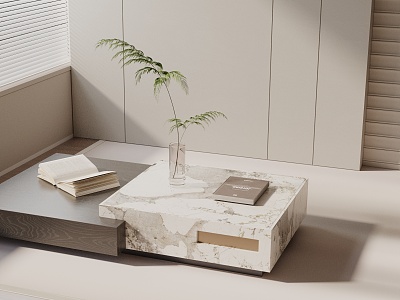 Modern coffee table model