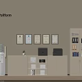 Poliform Office Interior With File Cabinet Multiple Certificates And Office Storage Solutions