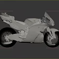 Modern Silver Motorcycle With Sleek Aerodynamic Design Shiny Metallic Body And Reflection