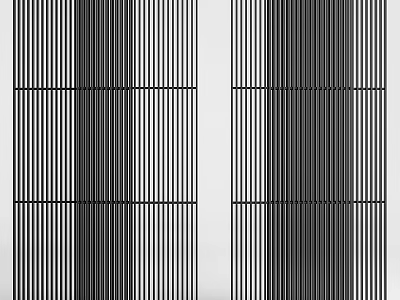 Modern Black And White Sliding Doors Featuring Vertical Stripes For Home Interior Design 3d model