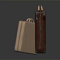 Vintage Suitcases With Wooden Handles Two Sizes Different Colors For Everyday Use