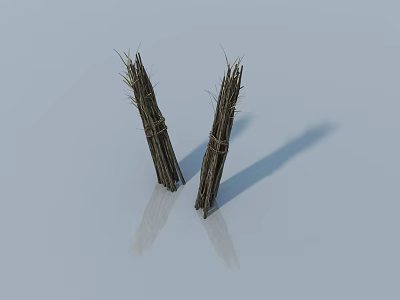 wood pile wood fire pile wood 3d model