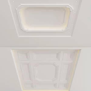European-style ceiling 3d model