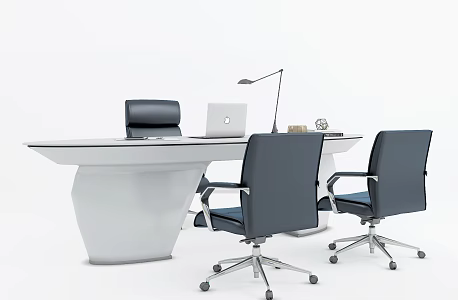 Modern Office Desk Chair Office Chair Staff Desk Staff Desk 3d model