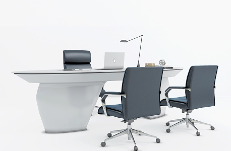 Modern Office Desk Chair Office Chair Staff Desk Staff Desk 3d model