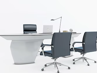 Modern Office Desk Chair Office Chair Staff Desk Staff Desk 3d model