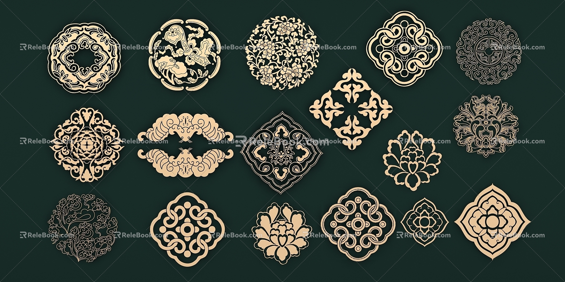 New Chinese Pattern 3d model