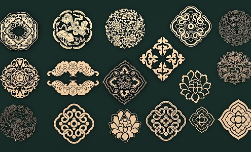 New Chinese Pattern 3d model