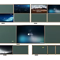 Multiscene Decorative Wall Hanging With Night View Landscape And Scenery Photos