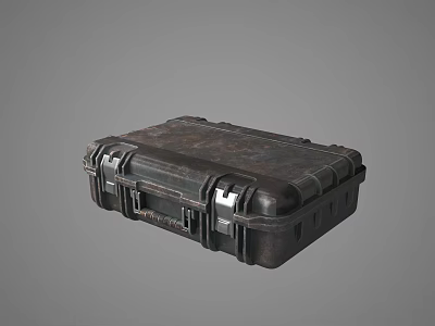 Rugged Heavy Duty Protective Case With Metal Latches And Textured Surface 3d model