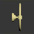 Golden Brass Towel Ring Modern Design Bathroom Accessory With Shiny Finish