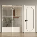 White Sliding Doors With Glass Panels Enhance Modern Interior Spaces Design