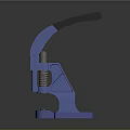 Blue Manual Clamp Tool With Spring Mechanism Black Handle And Base