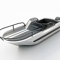 Modern Yacht Design With Open Cockpit White Hull Black Seats And Handrails