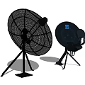 Public Communication Satellite Dishes With Tripod Stands For Outdoor Use